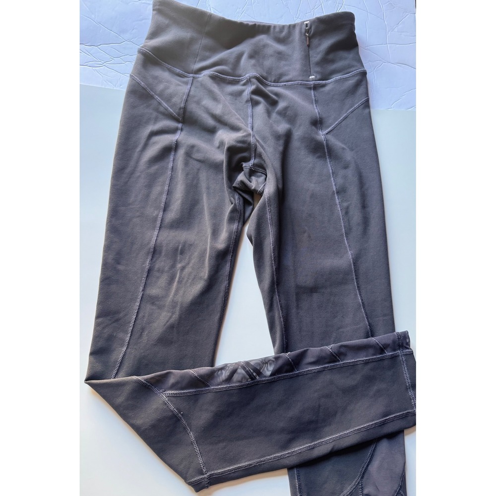 CALIA by Carrie Underwood Gray Mesh Lattice High Rise Leggings Small